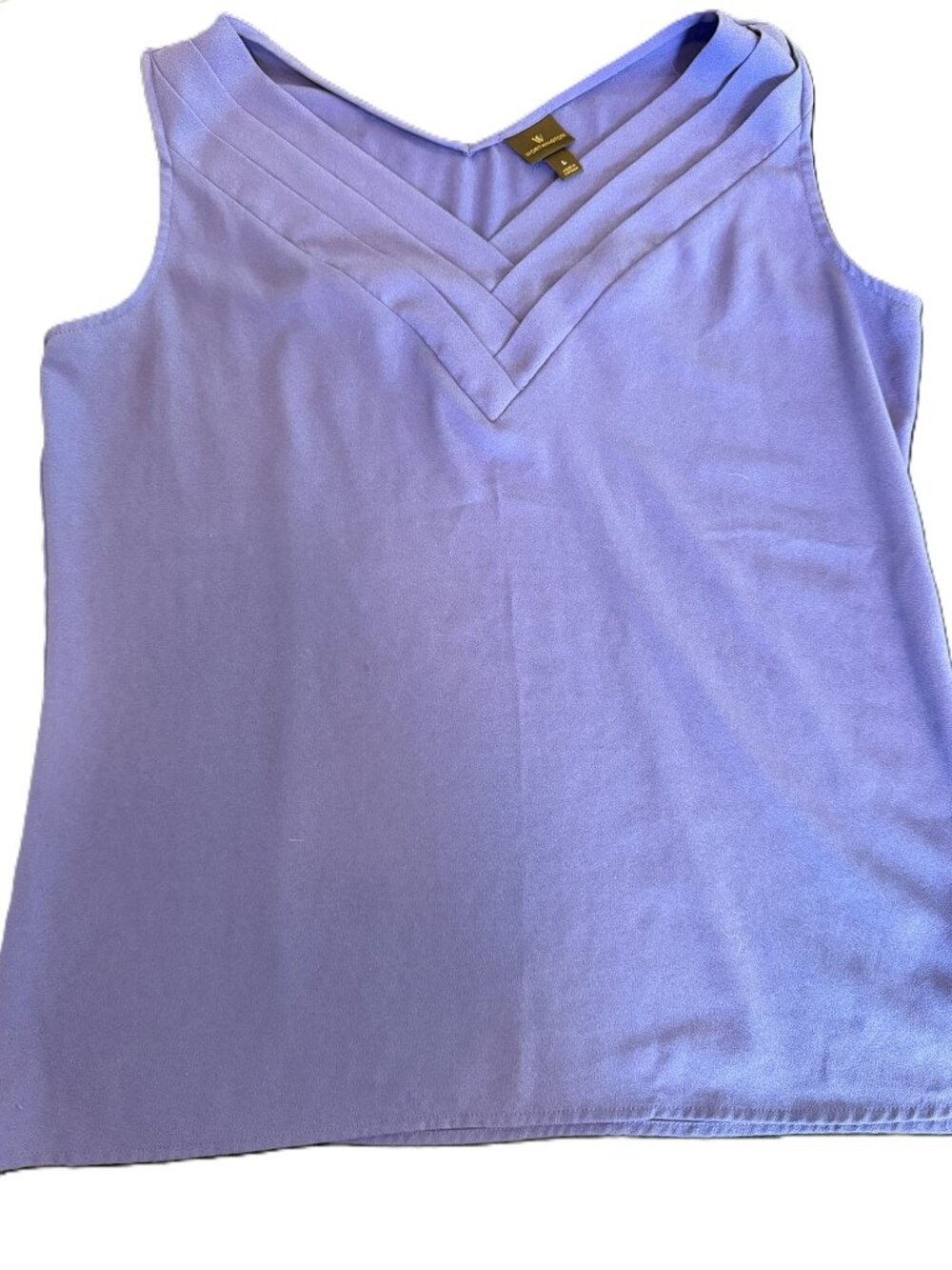 Worthington Periwinkle Blue Sleeveless Blouse Tank Top Size XL